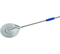 GIMETAL Palettino Pizza Inox Forato 20 cm Linea Napoletana Manico 150cm Napoletana IN20F