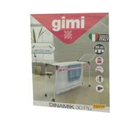GIMI Stendibiancheria Dinamic 30, in Acciaio Inossidabile, Stainless Steel, Multicolore