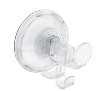 GIMI Bingo Super Appendino, Appenditutto a Ventosa, con Doppio Gancio, Sistema di Bloccaggio a Scatto, Resina Trasparente, 9 x 9 x 9 cm
