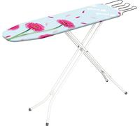 Gimi Asse da stiro Junior - Acciaio, Bianco, 134x33x90, Copriasse 100% cotone, Altezza regolabile