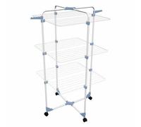 Gimi Modular 3 Stendibiancheria da pavimento Blu, Argento