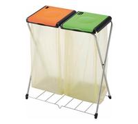 Gimi Nature Plus 2 Rettangolare Resina, Acciaio Verde, Arancione
