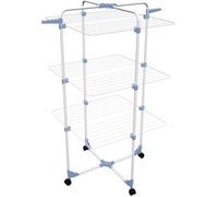 Gimi Modular 3 Stendibiancheria da pavimento Blu, Argento