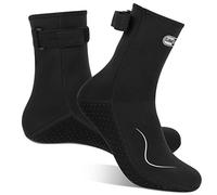 Gimilife Calzari Neoprene 3mm, Calzari Beach Volley per Uomo e Donna, Calzar i Sub, Calze per Piscina, Immersioni, Nuoto, Surf, Vela, Kayak(Stile Alto/Nero-Nero,XXL)