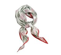 GIMIRO Sciarpa in raso, 120 cm x 36 cm, con rombo colorato, per cappelli, blazer, camicette, abiti, gonne, cinture, cravatte, Red Tulip, 120cm x 36cm