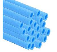 Gimisgu 16 x tubi in schiuma per trampolino da giardino, 92 cm, universale, 8 barre, rete di sicurezza con cappucci, copertura in schiuma per aste trampolino