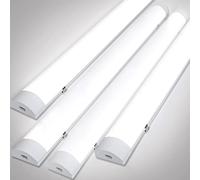 Gimisgu 4x Plafoniere LED 36W 120cm Collegabili Plafoniera Led Soffitto Moderna Tubo Neon Led IP65 impermeabili 3060 lumen Luce Bianco Naturale 4000K Garage Officina Ufficio Bagno