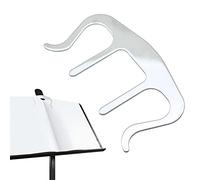 GIMOCOOL Porta Pagina Clip per Libro - Portapagine in metallo a mani libere,Pinze per libri per tenere aperto il libro, leggio musicale pianoforti lettura di libri, scuola in classe, leggio a spartiti