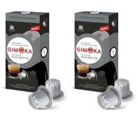 Gimoka - Compatibile Per Nespresso - Capsule Alluminio - 100 Capsule - Gusto RISTRETTO - Intensità 11 - Made In Italy (Confezione da 2)