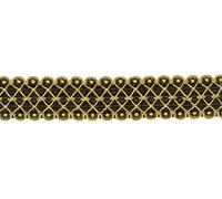 Gimp Braid Mocha Brown, Olive Green, Oro 1,5" [24 Yarde]