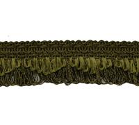 Gimp Frangi Scallop Verde Khaki 1 3/8" [24 Yarde]