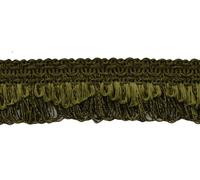Gimp Frangi Scallop Verde Khaki 1 3/8" [24 Yarde]