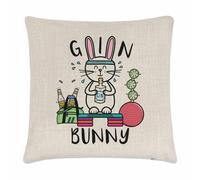 Gin Coniglietto Copricuscino Cuscino Divertente Coniglio Palestra Scherzo