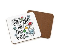 Gin-Gle Tutti I Lato Sottobicchiere - Gin Jingle Natale Babbo Natale Segreto