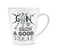 Gin Is Always una Buona Idea 341ml Latte Tazza - Divertente Amante