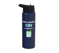 Gin positivo | Divertenti Gin e Tonic Regalo Stainless Steel Insulated Water Bottle
