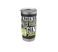 Gin | Regalo | Natale | Alcol | Cocktail | Gin Tonic Bicchiere termico in acciaio inox doppia parete