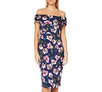 Gina Bacconi Unita Vestito da Cocktail, Navy/Pink, 20 Donna