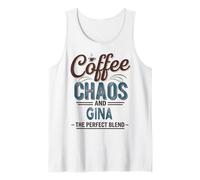 Gina Personalized Cute Coffee Girls Gina Name Canotta