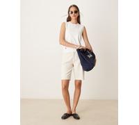 Gina Tricot - Bermuda in denim écru-Bianco 42