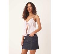 Gina Tricot - Minigonna in denim blu indaco lavaggio scuro 36