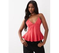 Gina Tricot - Top a peplo rosa XS
