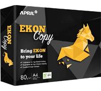 GINCO Papel Risma Carta A4 80gr, 5 Pack da 500 Fogli 80 gr/mq Tot 2500 - Ideale per Rifornimento Cancelleria Ufficio, Bianca, Tutte le Stampanti