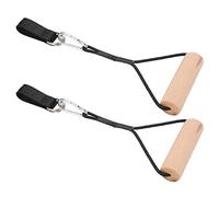 Gind Maniglie per Barra per trazioni, Legno di faggio Comode impugnature per Il Fitness Affidabili Robuste Comode con Custodia per Palestra