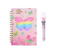 Ginddy Diario Segreto Bambina con set di Penne a 10 Colori,19x13cm Regali di Compleanno per Bambine set Regalo per Diario per Bambini per la Scuola e la Scrittura Bambina 6-12 Anni