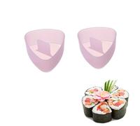 Ginddy Stampo per Onigiri,2 PCS Kit Antiaderente Triangolare per Preparare il Sushi,Stampo Per Onigiri Triangolare,Stampos Per Sushi Onigiris Riutilizzabile Strumento Fai Da Te per Picnic e Sushis