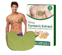 Ginecomastia Gynecomastia Compress Patch, 12 cerotti naturali di ginecomastia, cellulite, massaggio efficace per ridurre la cellulite del seno