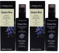 Ginepro nero lozione deodorante energizzante 100 ml (Confezione da 2)