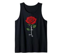 Ginepro Personalizzato Rose Nome Elegante Floreale Donne Ragazze Canotta