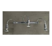 GINEVRA AP3 LED LAMPADA DA PARETE IN METALLO CROMATO CON BRACCI FLESSIBILI
