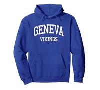 Ginevra High School HS Geneva Il Retro Sports Felpa con Cappuccio