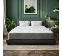 Ginflex Materasso Singolo Waterfoam Semi Rigido Altezza 30cm 85x190 + 2 CUSCINI OMAGGIO | Tessuto traspirante | Antiacaro, Anallergico | Struttura indeformabile (Altezza: 30cm, 85x190)