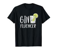 Ginfluencer Cocktail Gin Tonic Liquore Di Ginepro Alcool Maglietta