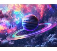 Ginfonr 5D Diamond Art Painting Pianeta Kit Completo, Diamante Pittura Spazio Con Kit Numerici Pittura Per Trapano Completa Con Decorazioni Da Parete Diamonds Arts 30 * 40 cm