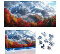 Ginfonr Puzzle Da 1000 Pezzi, AUTUMN PEAKS - Puzzle per Adulti Rompicapo Impegnativo, Paesaggio Giochi Di Puzzle per Tutta La Famiglia, Un Regalo Festivo per Gli Amici in Una Bella Confezione