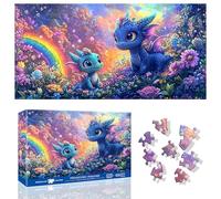 Ginfonr Puzzle Da 1000 Pezzi, PREHISTORIC PARADISE - Puzzle per Adulti Rompicapo Impegnativo, Animale Giochi Di Puzzle per Tutta La Famiglia, Un Regalo Festivo per Gli Amici in Una Bella Confezione