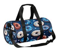 Ginfult 4 luglio American Donut Sport Duffel Bag per donne uomini palestra viaggio borsone da viaggio borsa da viaggio borsa da weekend con tracolla