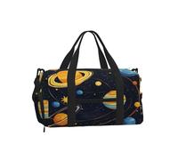 Ginfult Solar System Planet - Borsa sportiva da palestra con scomparto per scarpe e tasca bagnata, borsa da viaggio impermeabile per allenamento notturno e weekender, per donne e uomini