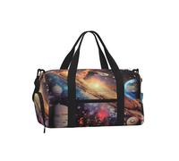 Ginfult Solar System Universe Planets Borsa sportiva da palestra con scomparto per scarpe e tasca bagnata, borsa da viaggio impermeabile per allenamento notturno e weekender, per donne e uomini
