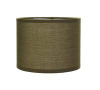GING Paralume marrone in tessuto antiriflesso, diametro 17 cm, rotondo, scandinavo, E14, per lampada da tavolo