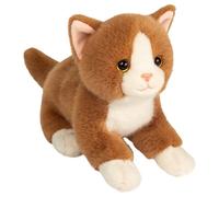 Ginger & Bianco Peloso Gatto By Teddy Hermann - Peluche Morbido - 20cm -
