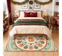 Ginger Cat Gingerbread House Holiday Theme Christmas Area Tappeto 4 'X 6'