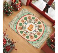 Ginger Cat Gingerbread House Holiday Theme Christmas Area Tappeto 5 x 7,6