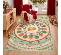 Ginger Cat Gingerbread House Holiday Theme Christmas Area Tappeto 7,6 x 1,5