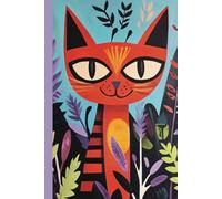 Ginger Cat Notebook: Aesthetic College Ruled Note Book with 120 Lined Pages, for Lovers of Orange Cats. Size 6" x 9"