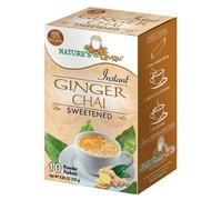 Ginger Chai Dolce Instantaneo Chai 10 Contenitori Di Natures Guru